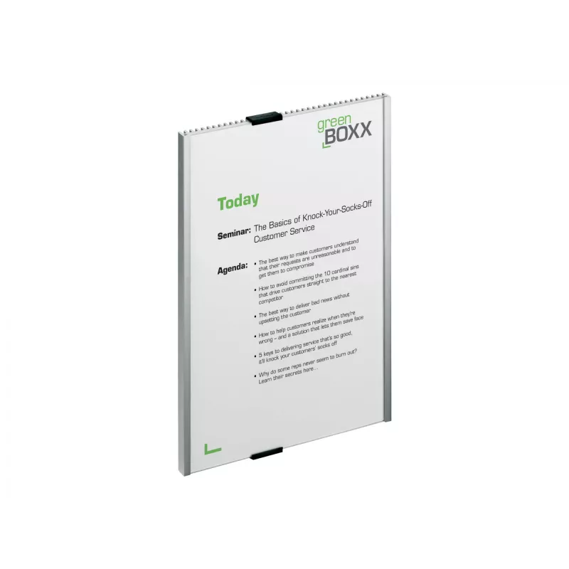 Durable infobord acryl aluminium zilver 4806-23