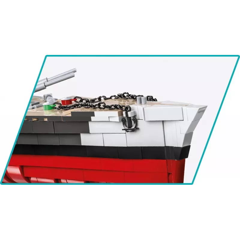 COBI 4839 Historical Collection bouwblokkenset slagschip Tirpitz, 2810 elementen, 1:300