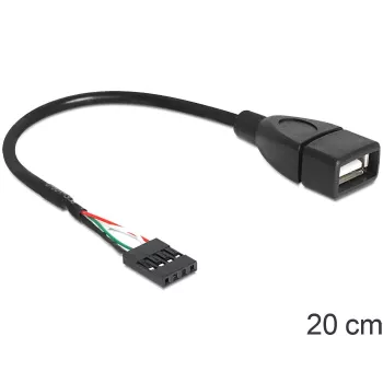 Delock kabel USB pinheaderbus > USB 2.0 Type-A bus 20 cm (83291)