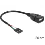 Delock kabel USB pinheaderbus > USB 2.0 Type-A bus 20 cm (83291)