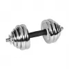 Verstelbare dumbbellset van gietijzer met chromen afwerking 30 kg in koffer met halterstang van Rebel Active