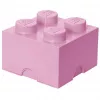 Opbergsteen LEGO Room Copenhagen 4, roze — LEGO opbergsteen 40031738, stapelbare bak voor speelgoed en textiel