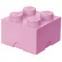Opbergsteen LEGO Room Copenhagen 4, roze — LEGO opbergsteen 40031738, stapelbare bak voor speelgoed en textiel