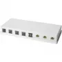 LOGILINK- Keystone-opbouwbehuizing 8 poorten UTP, wit, onbezet (NK4035)
