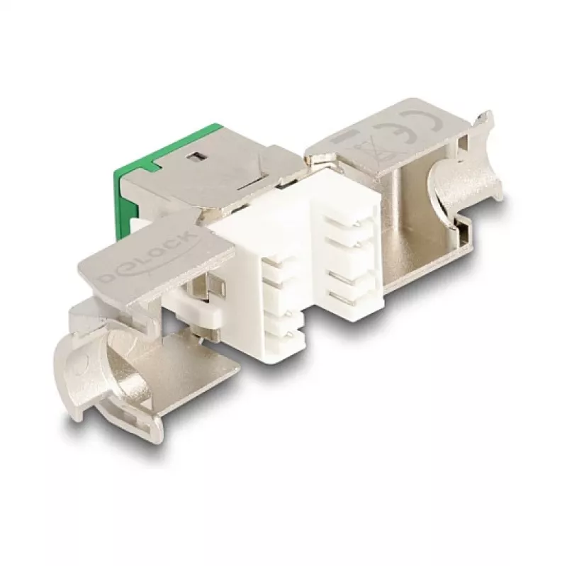 DeLOCK 88116 Keystone-module plat groen RJ-45 10 stuks
