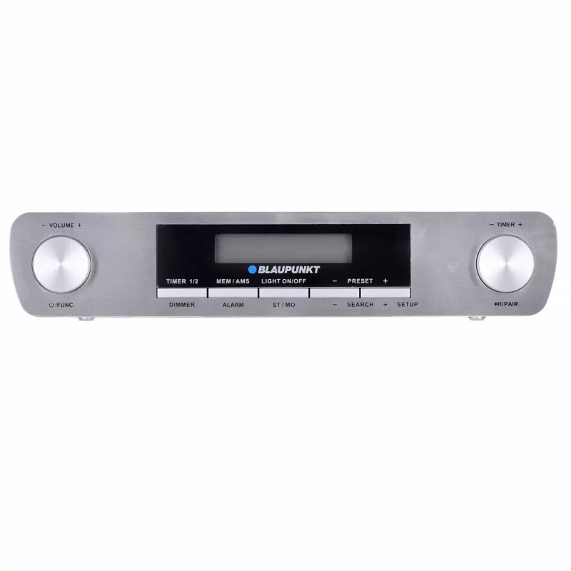 Keukenradio BLAUPUNKT KR14BT met Bluetooth, FM, LED-display, 2x0.8W, net/batterij, grijs