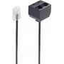 telefoonkabel ShiverPeaks BS71233 0,1 m zwart
