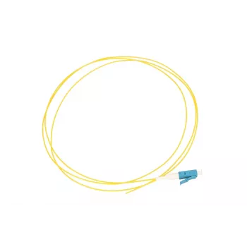 Extralink LC/UPC pigtail, singlemode G.652D, 900 µm PVC, 1 m, FTTH, geel
