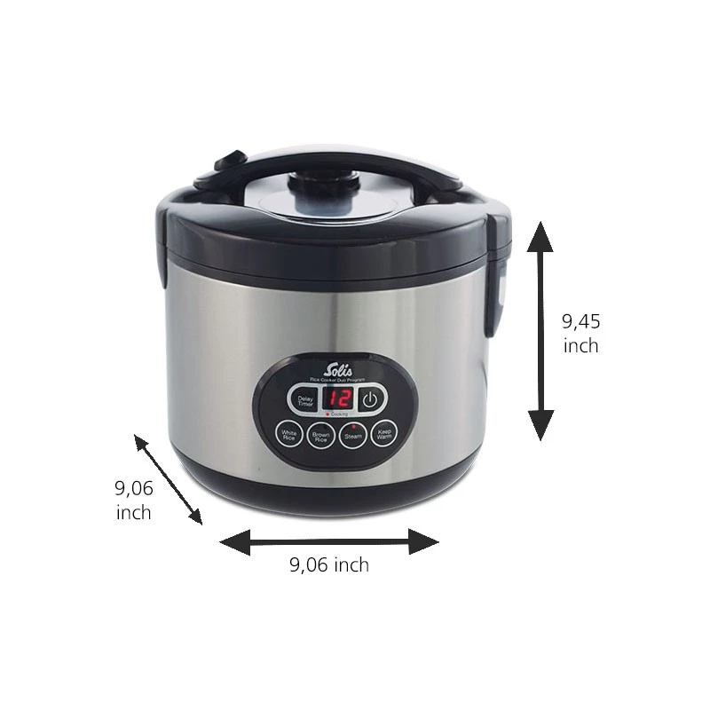 Rijstkoker Solis 979.30 1,2 L 500 W roestvrijstaal
