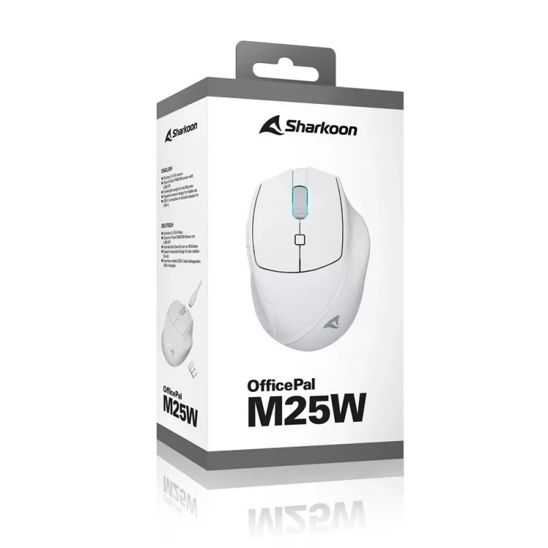 Sharkoon OfficePal M25W draadloze kantoormuis, rechtshandig, 4000 DPI