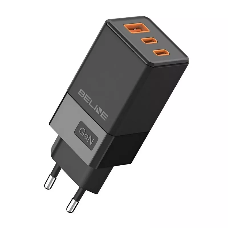 Oplader Beline BELI02750 65W GaN met 2×USB-C en 1×USB-A
