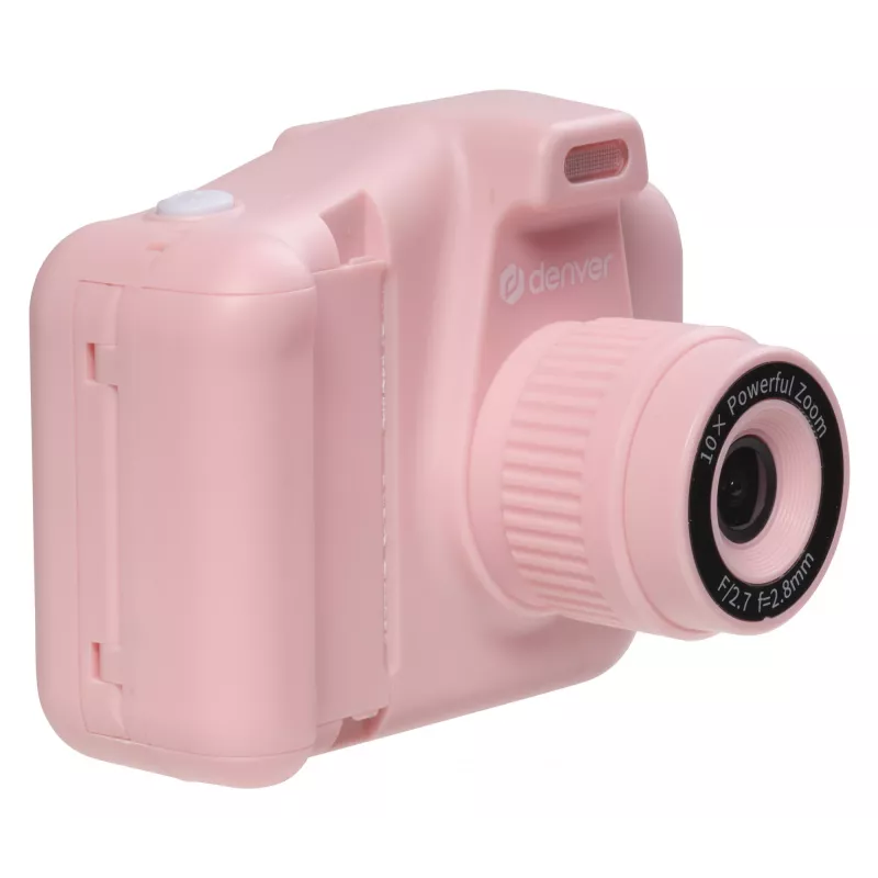 Denver KPC-1370P digitale kindercamera met thermische printer, 2,8 inch LCD, 48 MP, 1440p-video, roze