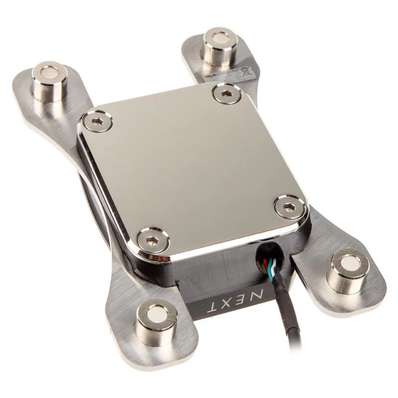 Waterblok Aqua-Computer 21714 — acetaal/nikkel, 111×75×22 mm, vloeistofkoelingscomponent
