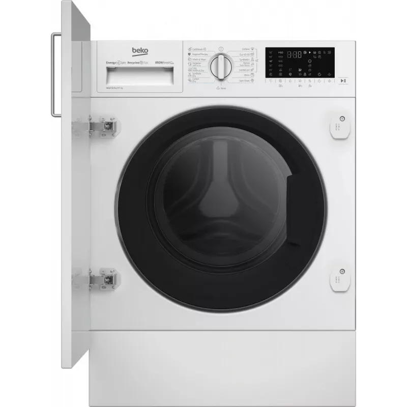 Was-droogcombinatie BEKO B5DBT68547W inbouwbaar, 8 kg wassen / 5 kg drogen, 1400 t/min