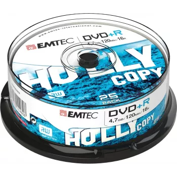 Optische disc DVD+R EMTEC ECOVPR472516CB 4,7 GB 16×, spindel 25 stuks