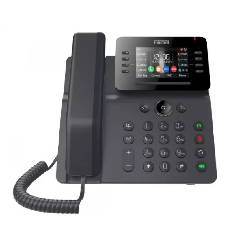 IP-telefoon Fanvil V64 zwart 12 lijnen lcd WLAN