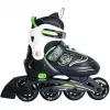 Inline-skates Muuwmi 682 verstelbare maat 33-36 groen/zwart met beschermingsset