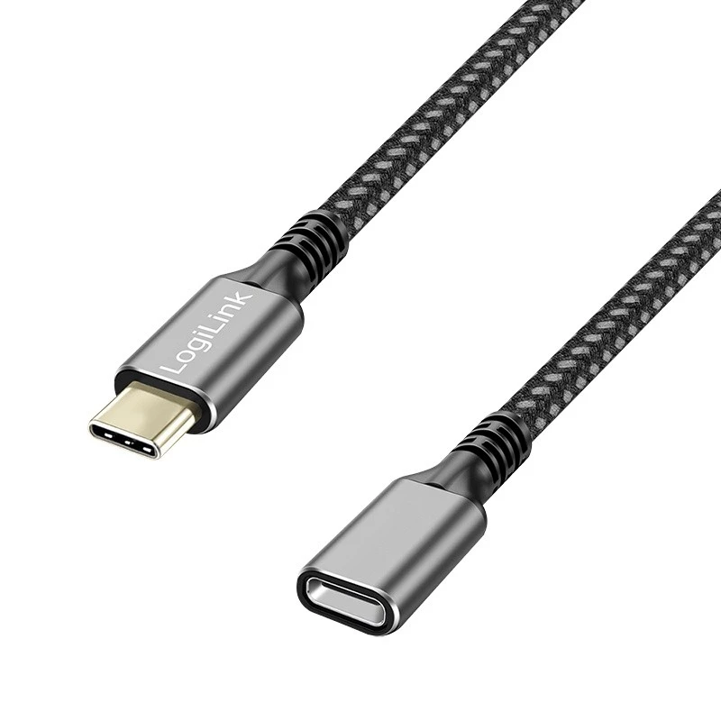USB 3.2 Gen2 Type-C naar USB-C/F, PD, 1m