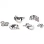 Zwenkwielen voor wandbehuizing ROLINE, stalen behuizing, draagvermogen 250 kg, 4-pack