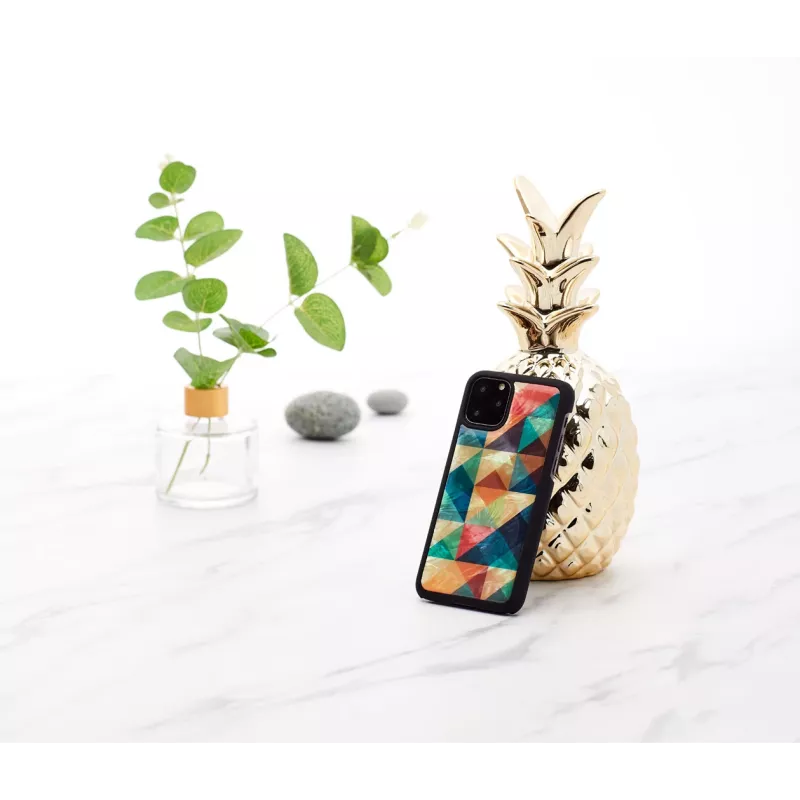 Smartphonehoesje iKins voor iPhone 11 Pro – beschermhoes Mosaic zwart