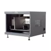 Rack-plank TECHLY 367652 kabelorganizer met 3M-kleefbevestiging, staal, 550×550×410 mm, zwart