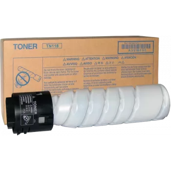 Konica Minolta TN118 (TN-118; A3VW050/A3VW051) dubbelpack tonercartridge, zwart
