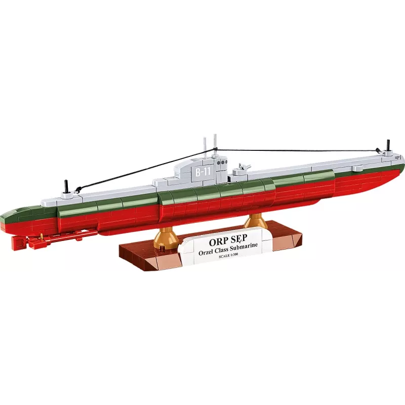 Plastic modelbouwpakket Cobi Poolse onderzeeboot ORP Sęp schaal 1:300 (COBI-4856)