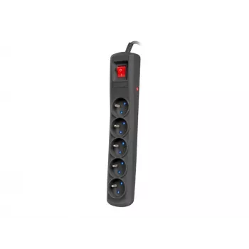 Stekkerdoos ARMAC ARC5/15/CZ — 5 stopcontacten, 1,5 m kabel, geaard, Tsjechische stekker
