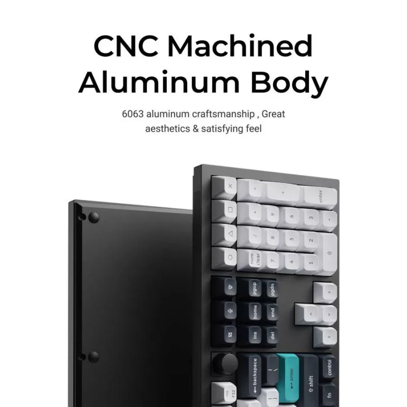 Mechanisch toetsenbord Keychron Q6 Max QMK VIA met Gateron Jupiter switches, full-size-indeling