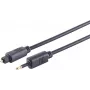Optische audiokabel ShiverPeaks 69014-3.0 Toslink-stekker naar 3,5-mm-converter, 3 m, 4,0-mm-kabel