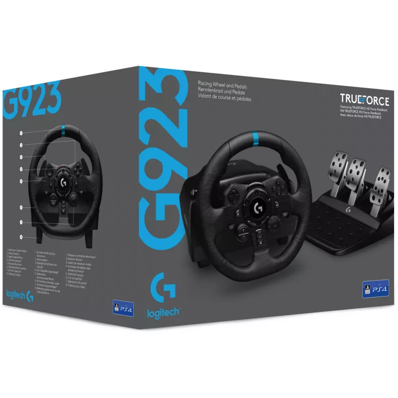 Logitech G G923 SE zwart USB 2.0 stuur + pedalen + joystick PC, PlayStation 4, PlayStation 5 (991-000531)