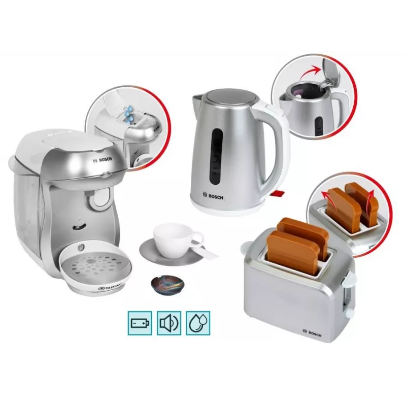 KLEIN ontbijtset zilver – rollenspel keuken ontbijtspeelset voor kinderen