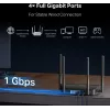Tafelrouter MERCUSYS MR25BE EasyMesh Wi‑Fi 7 dual‑band 2,4/5 GHz, 3600 Mbit/s, 3× Gigabit-LAN, 4 externe antennes