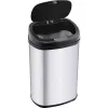 Afvalemmer LAMART LT8021 rvs pedaal, bewegingssensor, 30 L, 34×25×54 cm