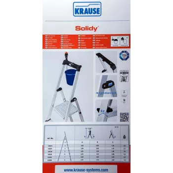 Vrijstaande ladder SOLIDY 4 treden KRAUSE