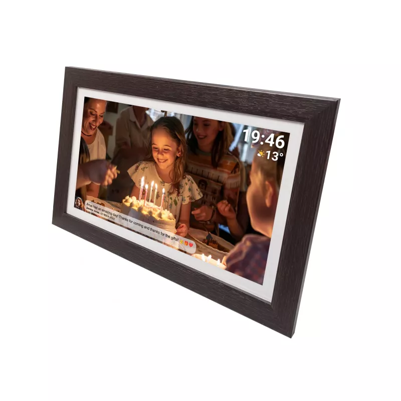 Denver PFF-1543DW digitale fotolijst bruin 39,6 cm (15,6 inch) touchscreen Wi-Fi