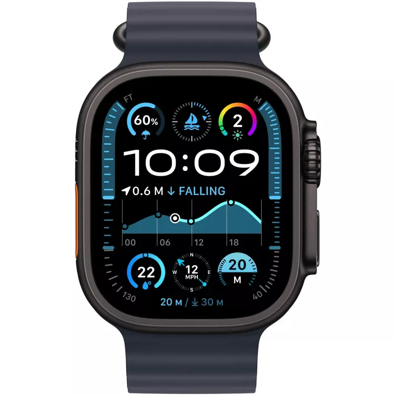 Navy Ocean Band 49 mm – Zwart titanium afwerking