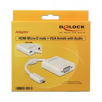 USB-grafische adapter DeLOCK 65557 1920 x 1080 pixels wit