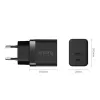 Crong wandlader Ultra Compact GaN 35W PD 3.0 2x USB-C (zwart)