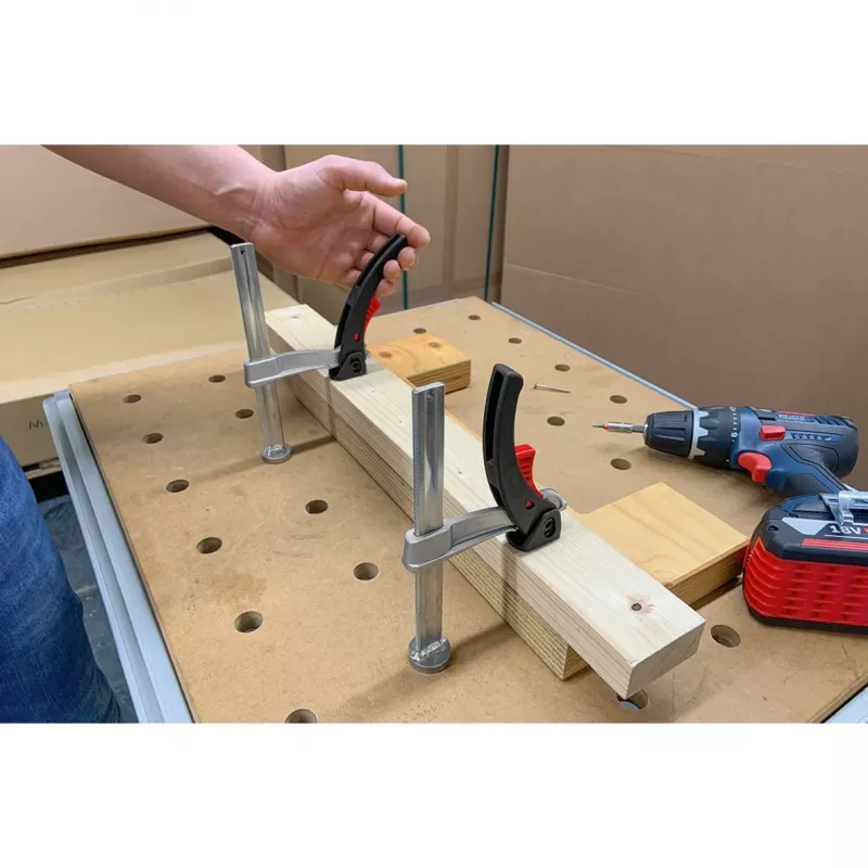BESSEY klemlement TW20-15-8-KLI, voor multifunctionele tafels, klem (zilver)