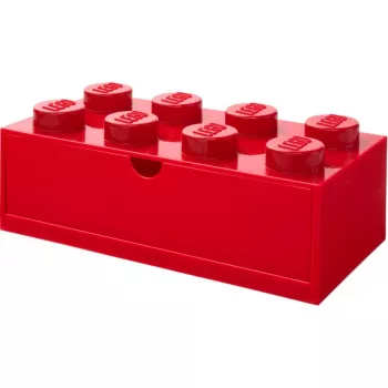 Bureaulade LEGO 8, LEGO merk, rood