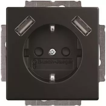 BJ 20 EUCB2USB-885 SCHUKO-/2x USB-stopcontact (2CKA002011A6279)