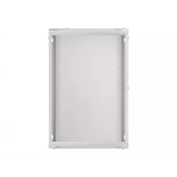 Lanberg wandmontage installatiekast 19'' 18U 600x450mm grijs (glazen deur)