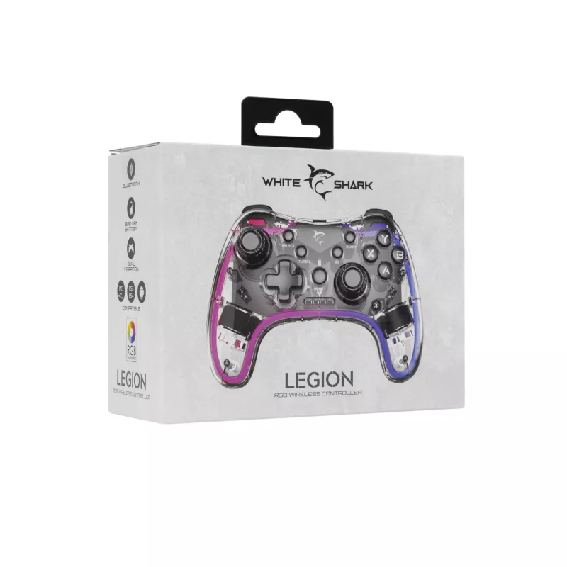 Draadloze gamepad White Shark GPW-8039 – ergonomische draadloze controller, compact ontwerp