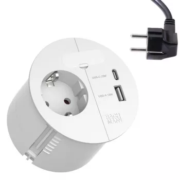 Stekkerdoos Bachmann LOOP IN CHARGE 1xCEE7/3 1xUSB - model 938.301