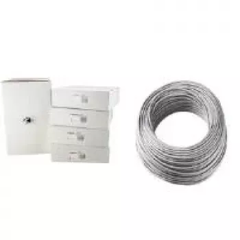LogiLink patchkabel, Cat. 5e, S/FTP, 305 m, grijs 4 x 2 AWG 26/7, folieafscherming, S/FTP shielded (CPV0018)