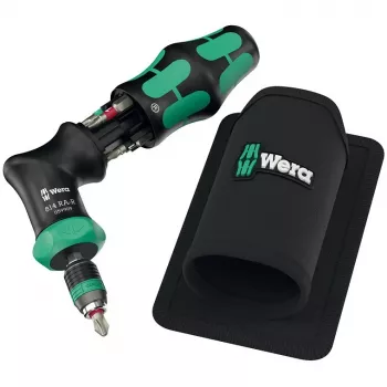 Multibit-schroevendraaier Wera Kraftform Kompakt Pistol RA-R 1 7 stuks