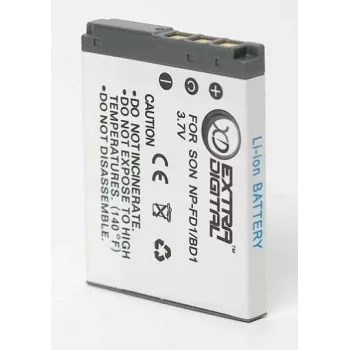 Extra Digital NP-BD1 / NP-FD1 accu 3,6 V 1200 mAh oplaadbare lithium-ion-accu