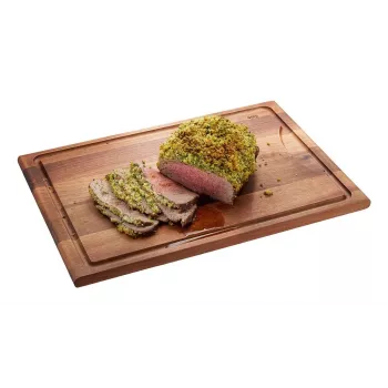 Gefu ENNO snijplank groot met sapgroef, walnoot hout
