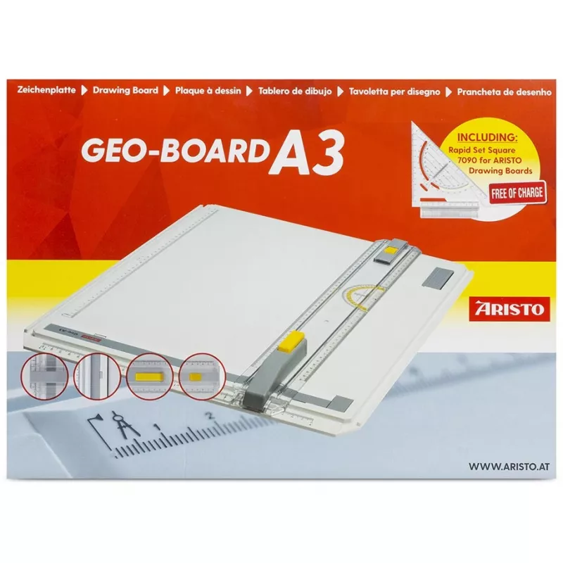 ARISTO Geo Board tekenbord A3 sneltekendriehoek